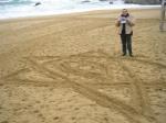 148.- En la playa con el símbolo arcano de Cthulhu dibujado en la arena. 