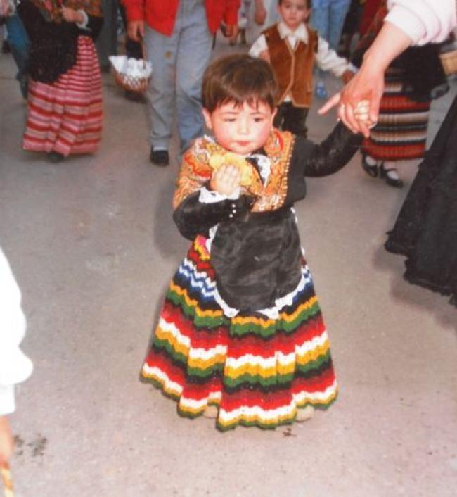 Menchuchu cuando era peque