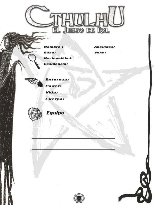 FIcha Cthulhu (DELI)