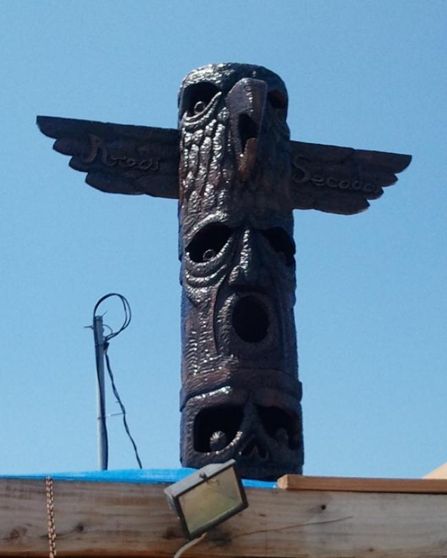 Totem tallado en madera