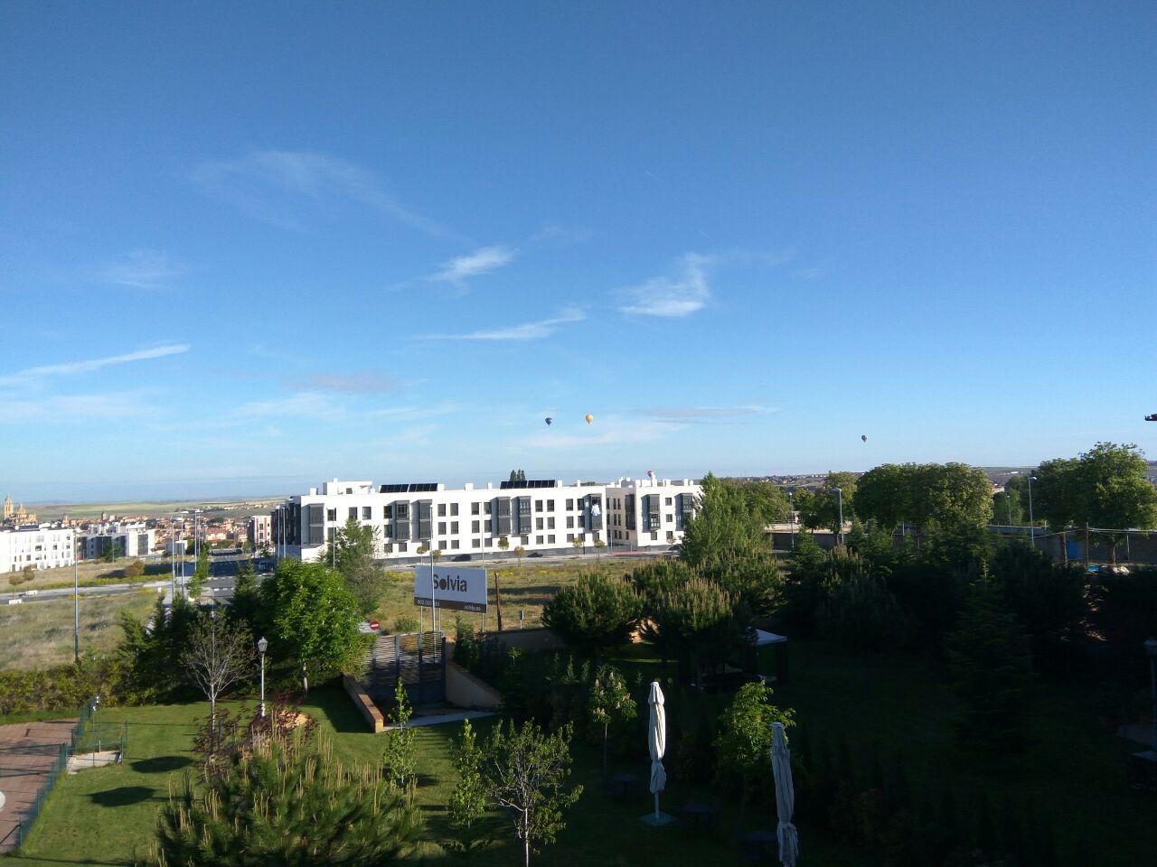 Globos sobre la ciudad