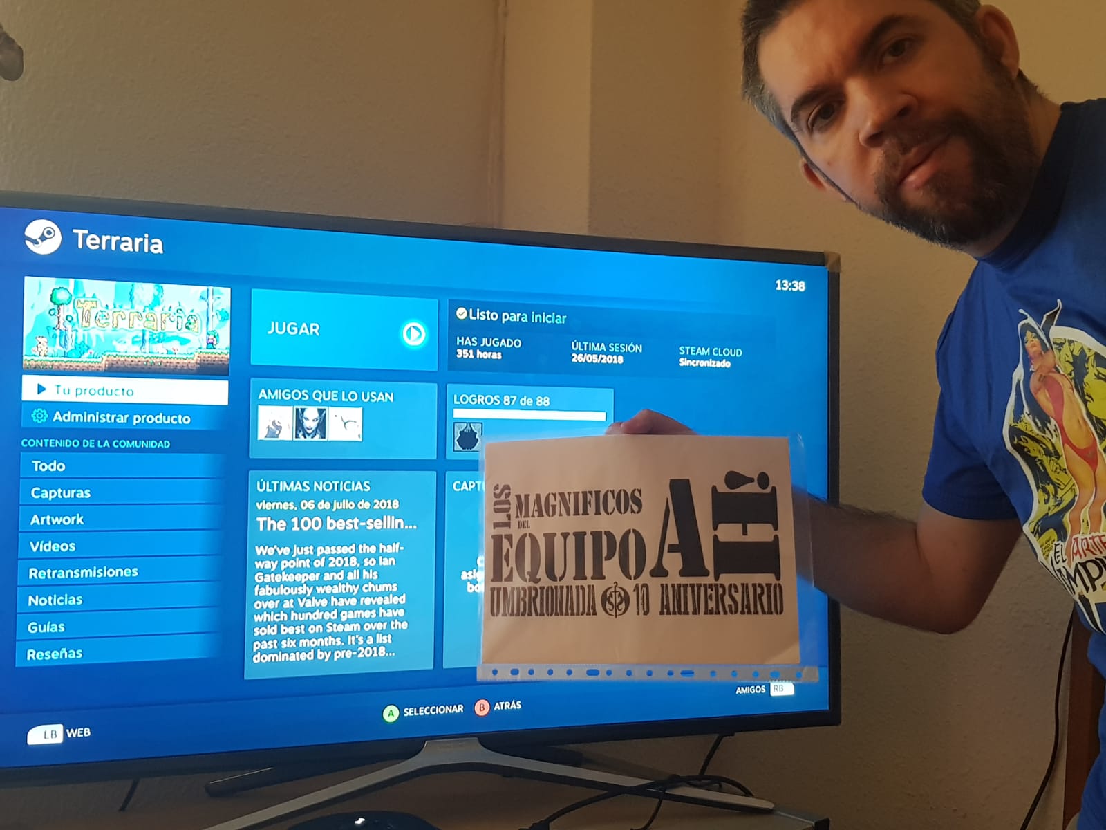 Prueba 097 : Mostrando un juego de Steam en el que lleves acumuladas más de 100 horas de juego.