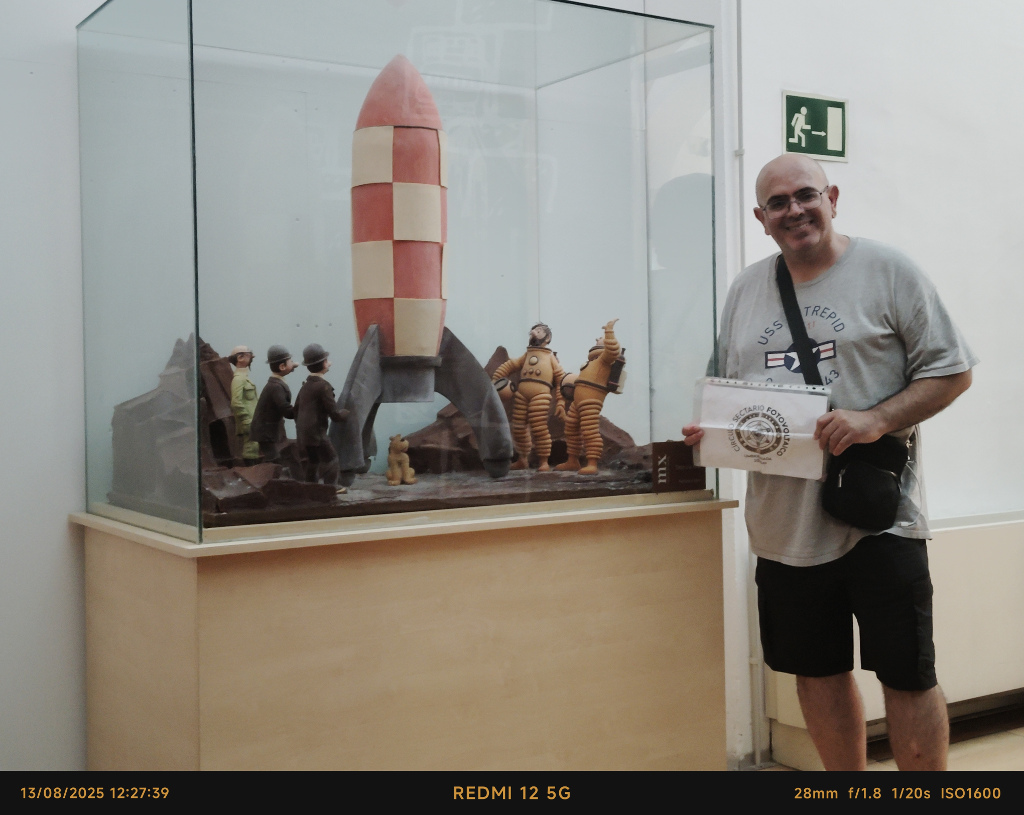 7 - Con una escultura de chocolate de al menos 50 cm de alto