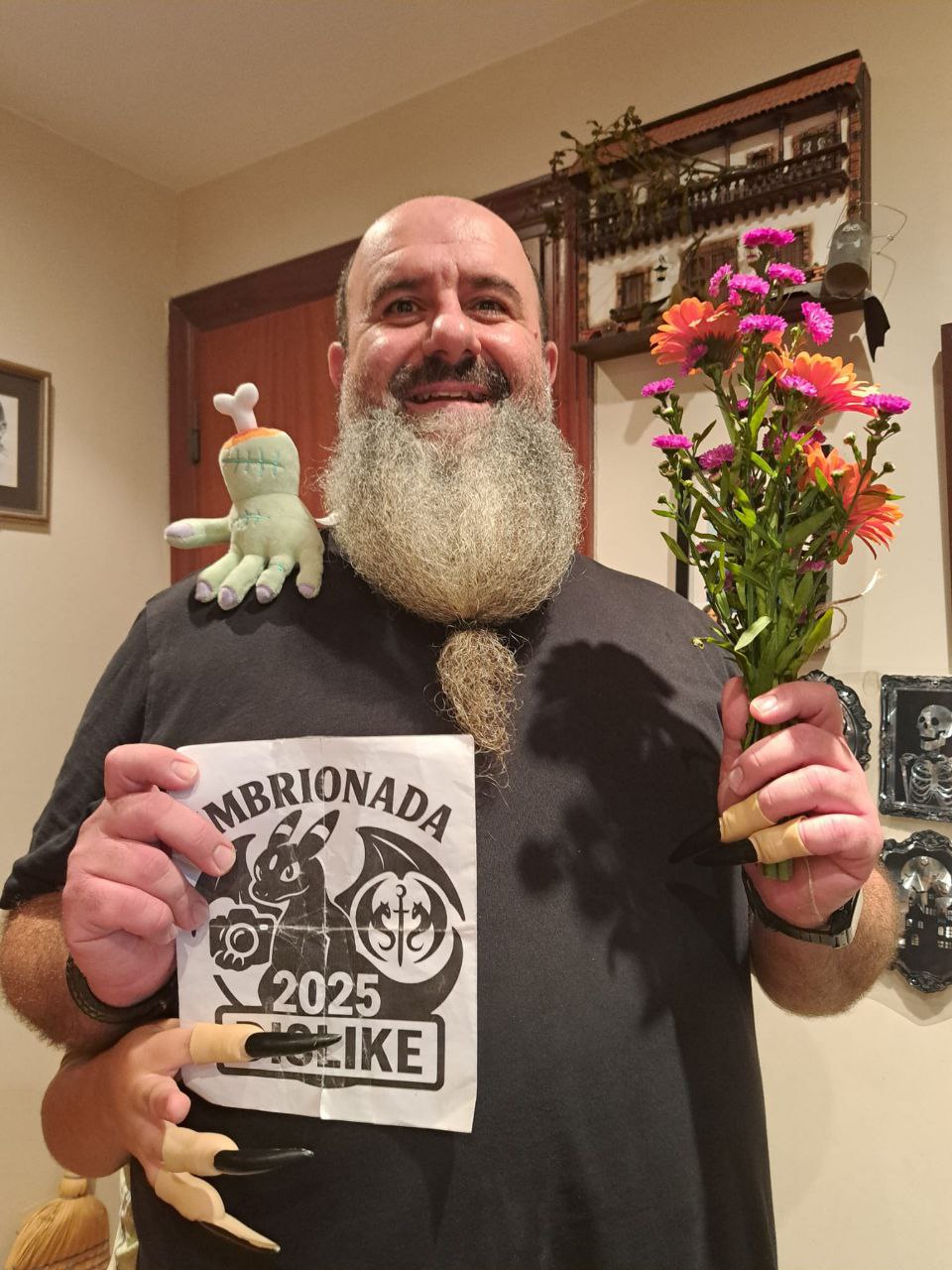 97 - Con un ramo de flores y que parezca una foto hecha con una I.A.