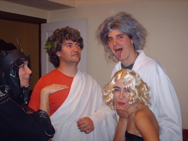 fiesta de disfraces en casa de Lúa