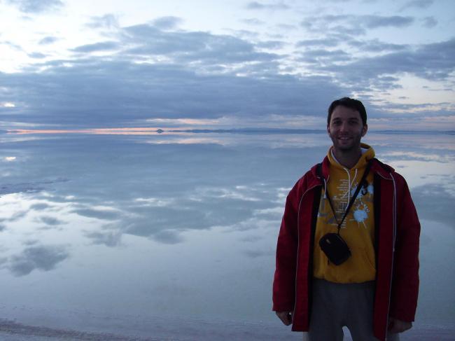 En el salar de Uyuni - Bolivia