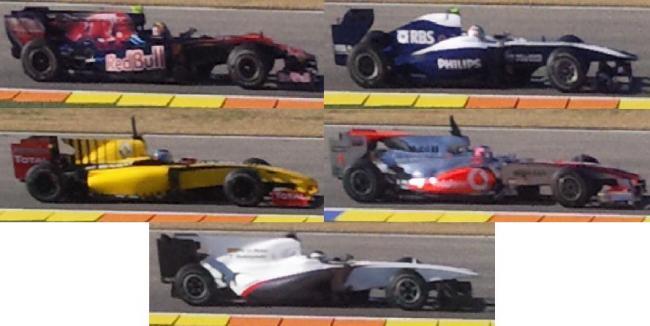 F1. Nuevos coches.