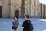 En la plaza de la catedral de Segovia