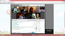 68.- Una captura de pantalla del tinychat donde se reúnan tres o más personas de diferentes equipos, mostrando todos el logo al mismo tiempo.