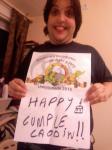 59. Hacerse una foto felicitando el cumpleaños a un umbriano (con un cartelito o lo que se quiera). Esta foto tiene que subirse a la galería el día qu