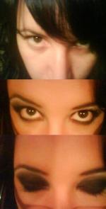 Elid : Maquillaje Ojos para fotografia en Blanco y Negro.