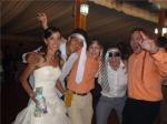 Deivid de boda. Con la novia.