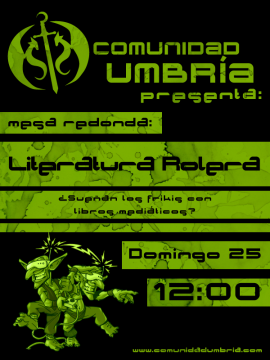 [JJVV 2012] Mesa Redonda: Literatura Rolera