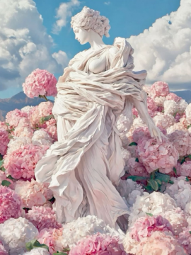 Mirto y rosas