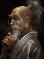 Viejo de la mesa de Pai Sho